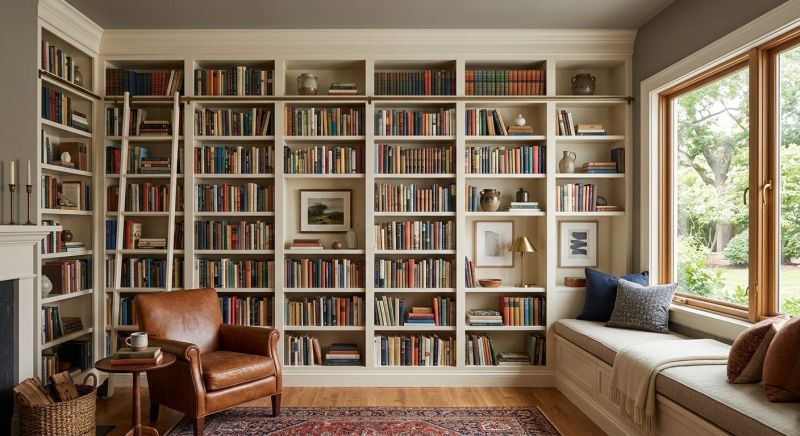 Built In Bookshelves Installation in Annapolis, MD