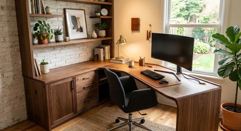 Built In Desk Installation in Alexandria, VA
