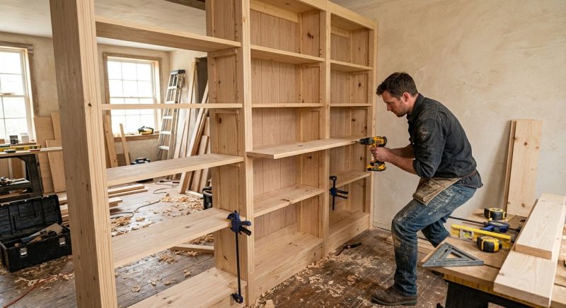 Bookcase Construction in Durham, NC