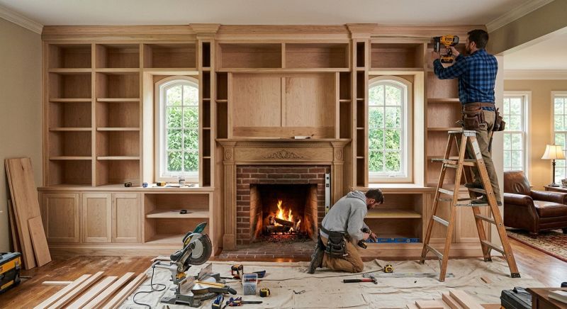 Bookcase Construction in Greensboro, NC