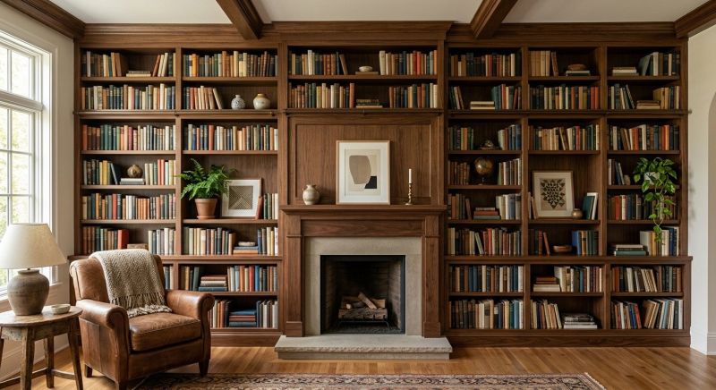 Custom Bookshelves Installation in Charlotte, NC