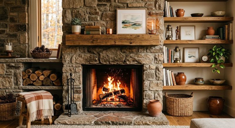 Fireplace Shelves Installation in Durham, NC