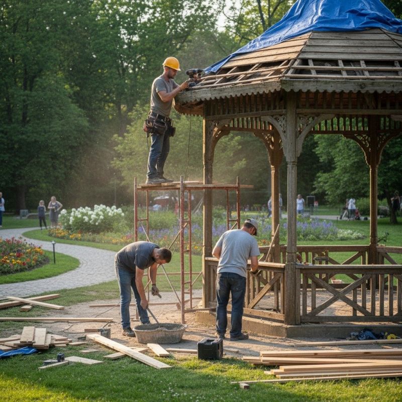Gazebo Roof Repair in Wilmington, NC