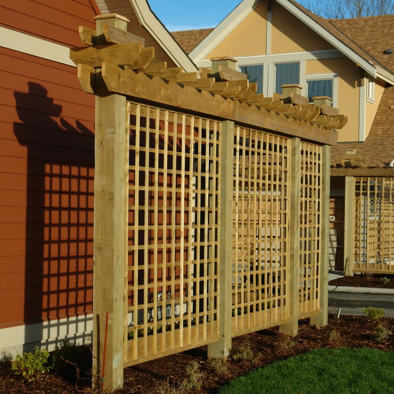 Wood Trellis Installation in Conroe, TX