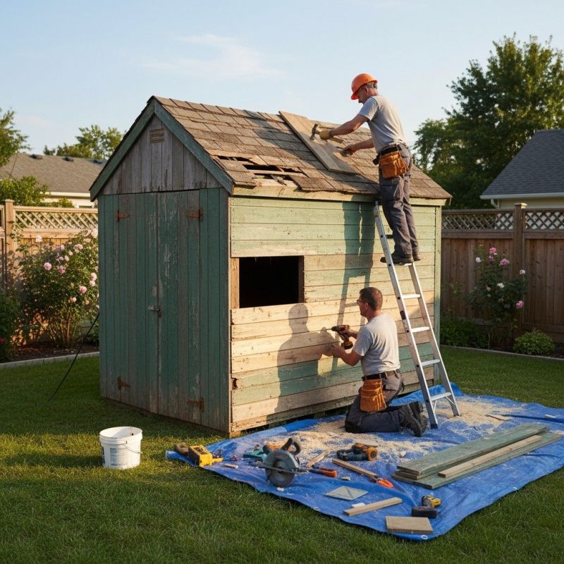 Wooden Carport Repair in Conroe, TX